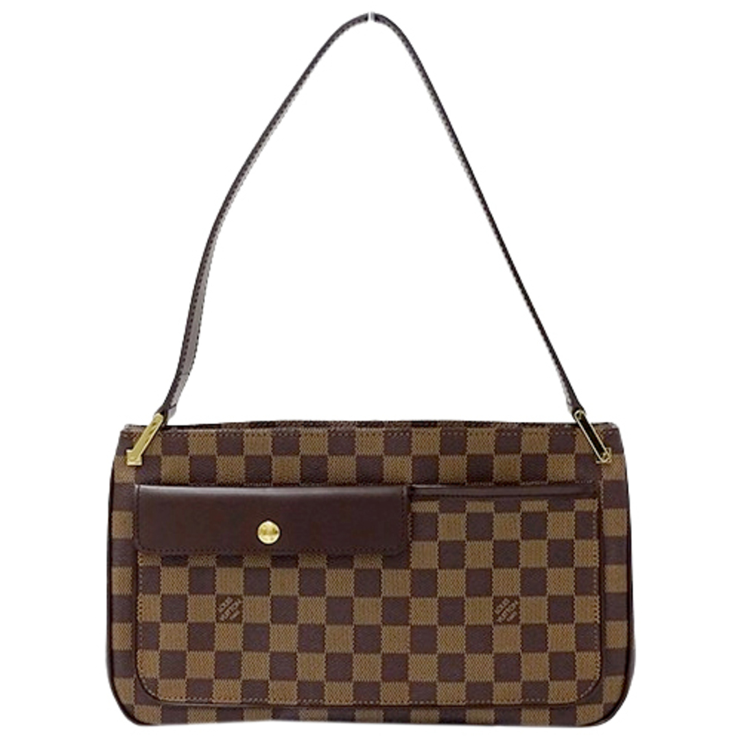 LOUIS VUITTON(ルイヴィトン)のルイ ヴィトン LOUIS VUITTON バッグ ダミエ レディース ブランド ショルダーバッグ オーバーニュ N51129 ブラウン ワンショルダー 肩掛け コンパクト ミニバッグ おしゃれ 【中古】 レディースのバッグ(ショルダーバッグ)の商品写真