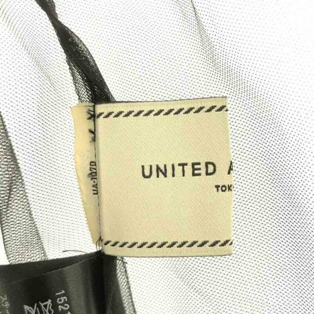 UNITED ARROWS(ユナイテッドアローズ)のUNITED ARROWS / ユナイテッドアローズ | 2023SS | チュール フリル ブラウス | F | ブラック | レディース レディースのトップス(シャツ/ブラウス(長袖/七分))の商品写真