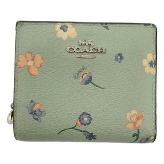 コーチ(COACH)のCOACH / コーチ | 花柄 二つ折り 財布 | ライトブルー | レディース(財布)