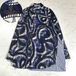 【美品】Vivienne Westwood ミントカラー　切り替えロングシャツ