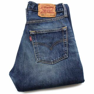 リーバイス(Levi's)の00s ハンガリー製 Levi'sリーバイス 501 デニムパンツ ヒゲ w28 L34★SDP2595 ユーロ ヨーロッパ オールド ジーンズ ストレート 濃紺(デニム/ジーンズ)