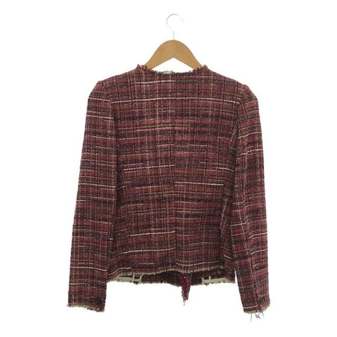 ISABEL MARANT ETOILE / イザベルマランエトワール | ノーカラーコットンツイードジャケット | 36 | ピンク | レディース レディースのジャケット/アウター(その他)の商品写真