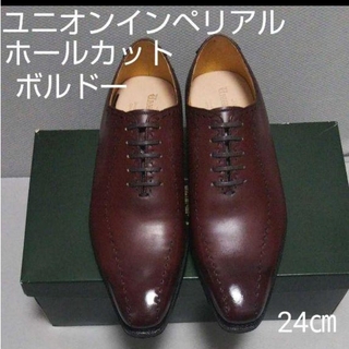 新品47300円☆UNIONIMPERIALユニオンインペリアル、革靴 ボルドー(ドレス/ビジネス)