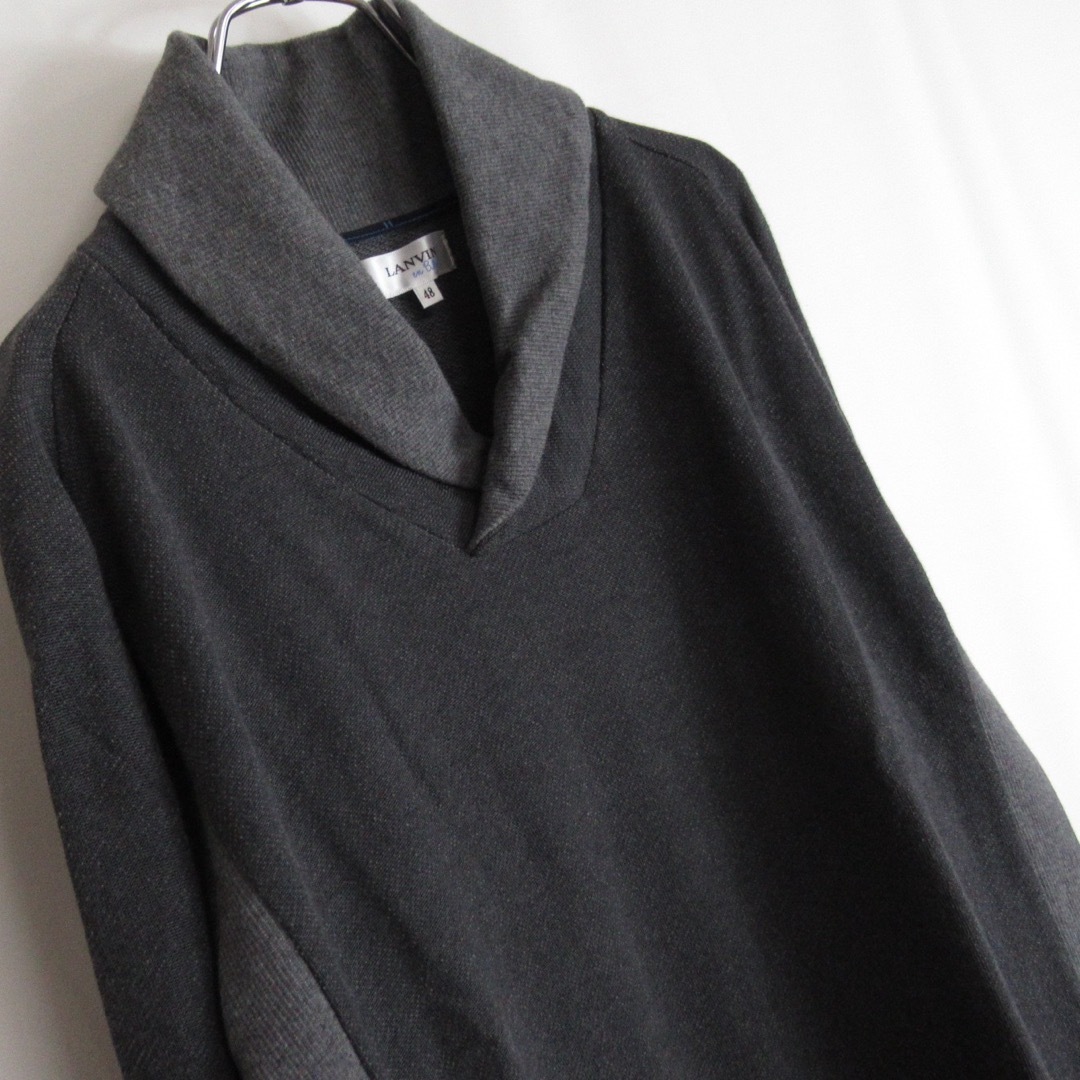 LANVIN en Bleu - LANVIN en Bleu ショールカラー スウェット LANVIN en Bleu - LANVIN en Bleu ショールカラー スウェット