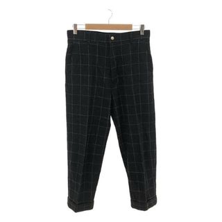 Willow Pants / ウィローパンツ | P-009 ウール混 ウインドペンチェック テーパードスラックス | 0 | ブラック | メンズ(その他)