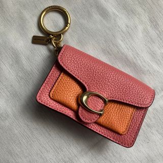 コーチ(COACH)の【美品】コーチ ミニタビー チャーム シグネチャー カードケース　コインケース(名刺入れ/定期入れ)