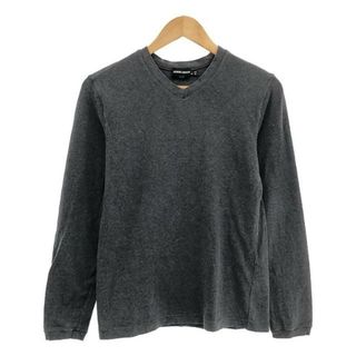 ジョルジオアルマーニ(Giorgio Armani)のGIORGIO ARMANI / ジョルジオアルマーニ | Vネック ロングスリーブカットソー | 46 | グレー | メンズ(Tシャツ/カットソー(七分/長袖))