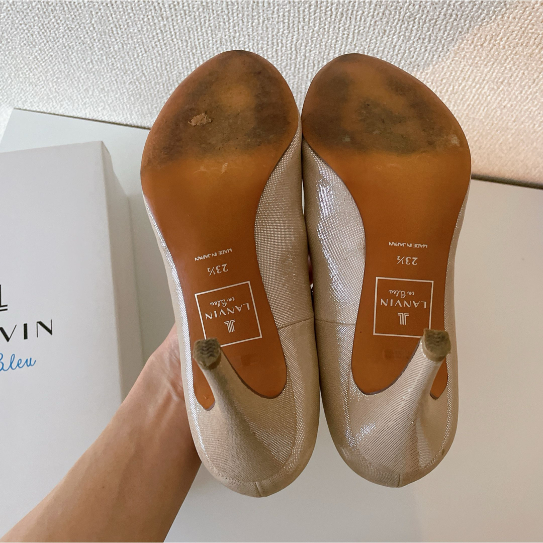 LANVIN en Bleu(ランバンオンブルー)のlanvin en Bleu パンプス　23.5 レディースの靴/シューズ(ハイヒール/パンプス)の商品写真