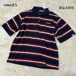 新品タグ付き✨️ retock's ポロシャツ ビッグシルエット M ネイビー(ポロシャツ)