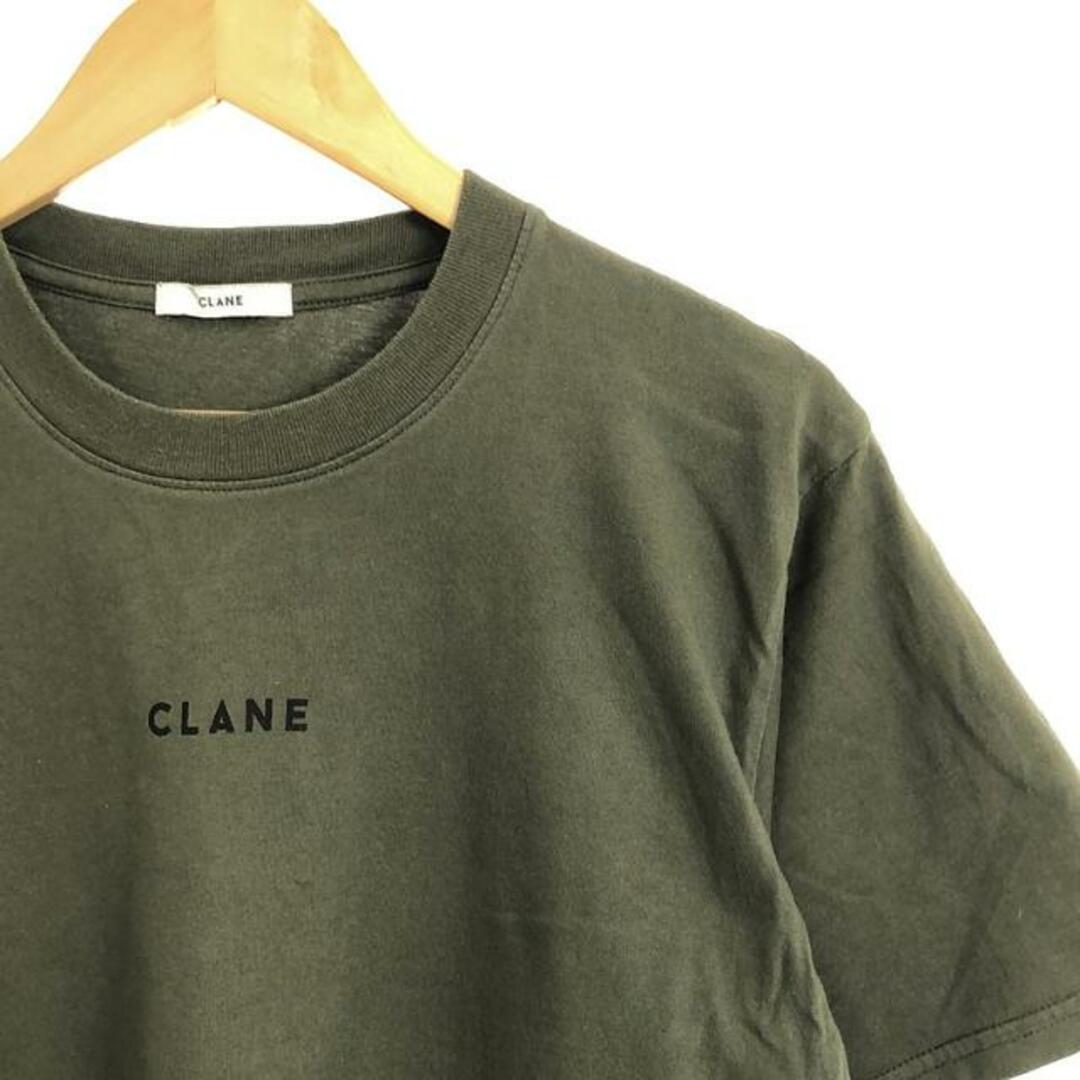 CLANE(クラネ)のCLANE / クラネ | ロゴプリント Tシャツ | 1 | カーキ | レディース レディースのトップス(Tシャツ(半袖/袖なし))の商品写真