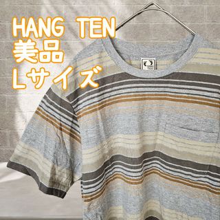 ハンテン(HANG TEN)の美品 ハンテン HANGTEN ボーダー tシャツ ティーシャツ(Tシャツ/カットソー(半袖/袖なし))