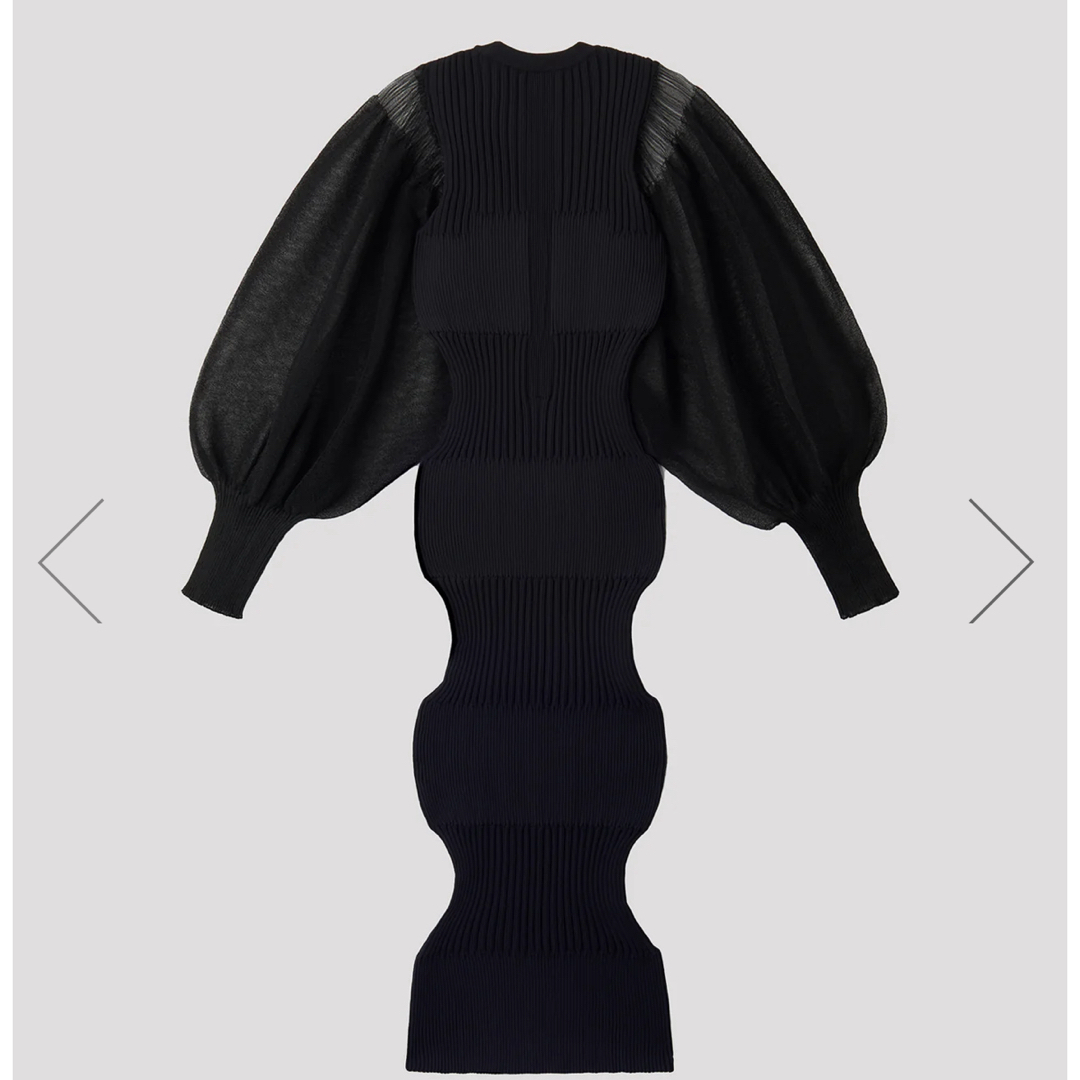 ISSEY MIYAKE(イッセイミヤケ)のCFCL  LONG PUFF SLEEVE DRESS ロングパフスリーブ レディースのワンピース(ロングワンピース/マキシワンピース)の商品写真