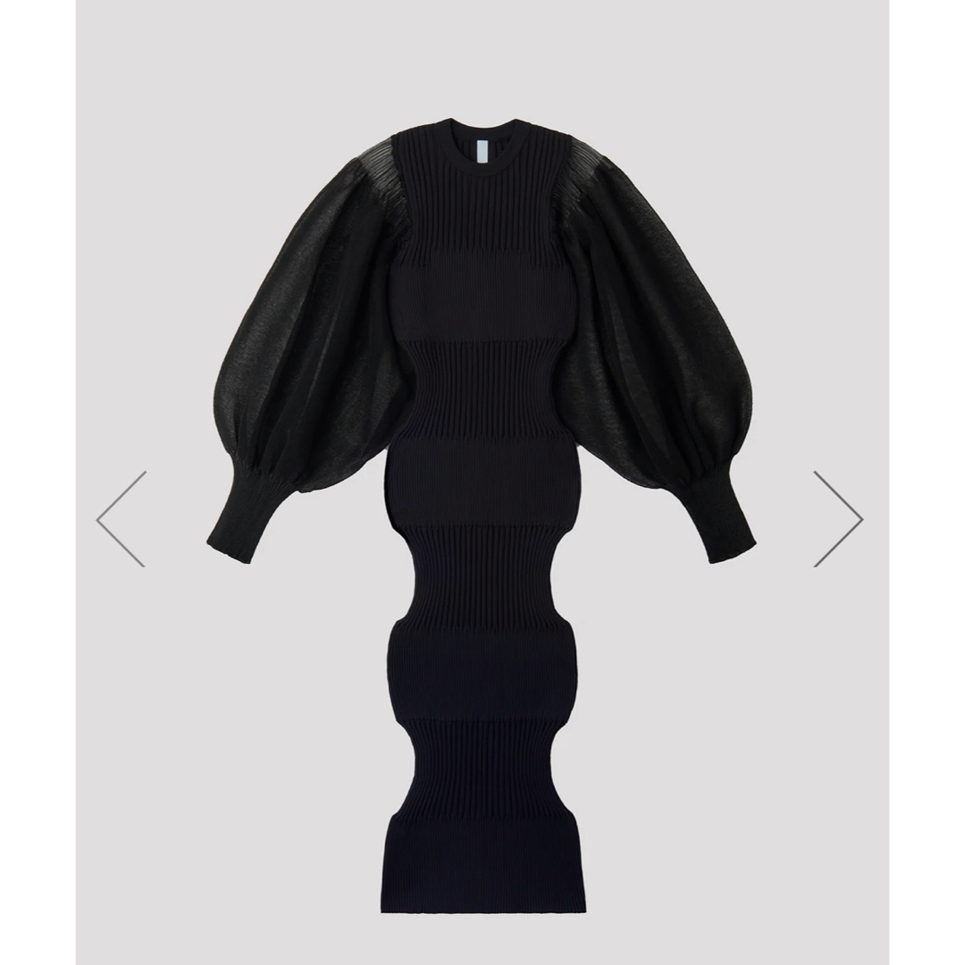 ISSEY MIYAKE(イッセイミヤケ)のCFCL  LONG PUFF SLEEVE DRESS ロングパフスリーブ レディースのワンピース(ロングワンピース/マキシワンピース)の商品写真