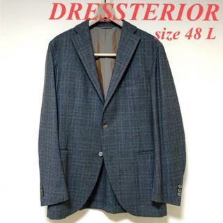 ドレステリア(DRESSTERIOR)のDRESSTERIORドレステリア グレーチェック柄 2釦 48サイズ L (テーラードジャケット)