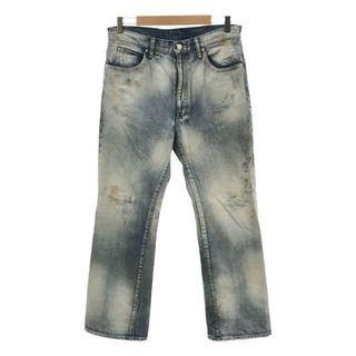 ANCELLM / アンセルム | AGING SELVEDGE SHOE CUT 5P DENIM PANTS / ヴィンテージ加工 デニムパンツ | 2 | インディゴ | メンズ(その他)