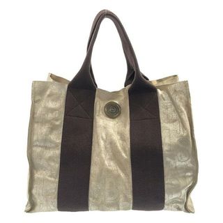 マークジェイコブス(MARC JACOBS)のMARC JACOBS / マークジェイコブス | ビッグボタン レザー トートバッグ ユニセックス | ベージュ/ブラウン | メンズ(トートバッグ)