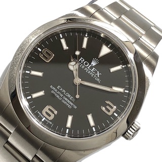 ROLEX - 　ロレックス ROLEX エクスプローラー１ 214270 シルバー ステンレススチール メンズ 腕時計