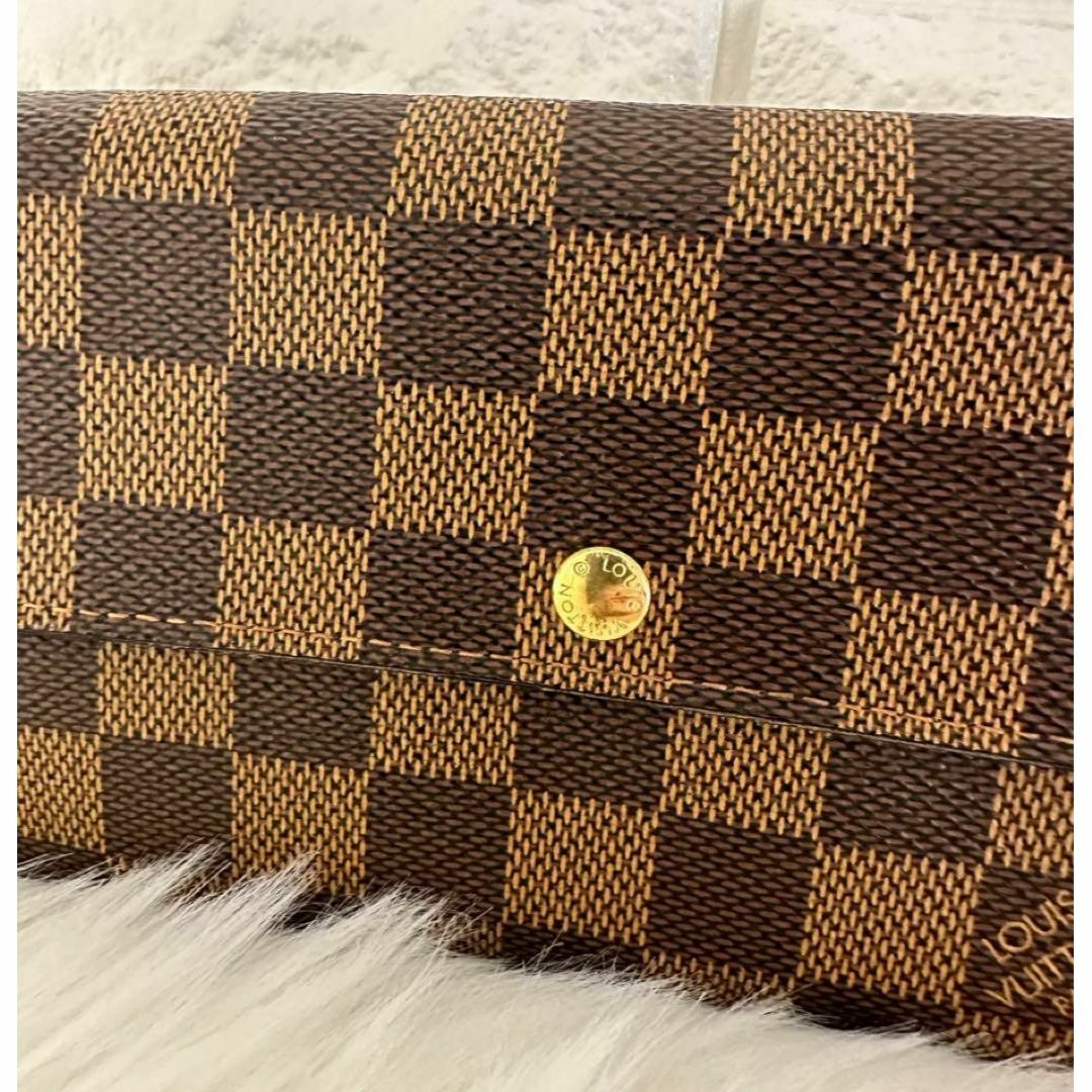 LOUIS VUITTON(ルイヴィトン)の★極美品 ルイヴィトン 長財布 ダミエ ポルトフォイユサラ エベヌ カード10枚 レディースのファッション小物(財布)の商品写真