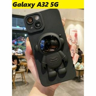 ギャラクシー(Galaxy)のGalaxy A32 5G 宇宙飛行士ホルダー付き　スタンド　可愛い(Androidケース)