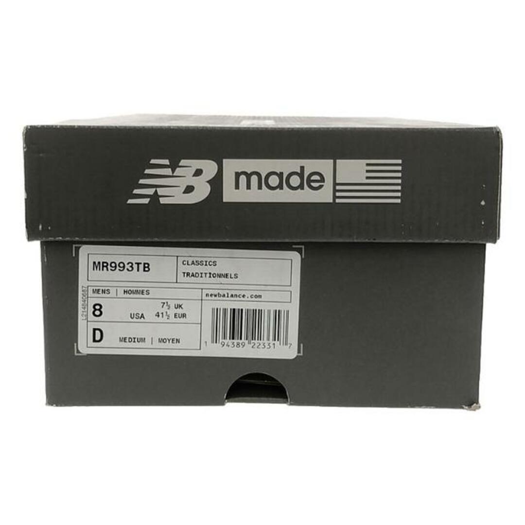 New Balance(ニューバランス)の【美品】  New Balance / ニューバランス | MR993TB / USA製 スエード レザー ローカットスニーカー | 26 | ブラック | メンズ メンズの靴/シューズ(スニーカー)の商品写真