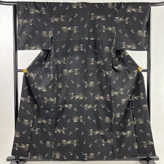 紬 身丈160cm 裄丈66cm 正絹 美品 名品 【中古】(着物)