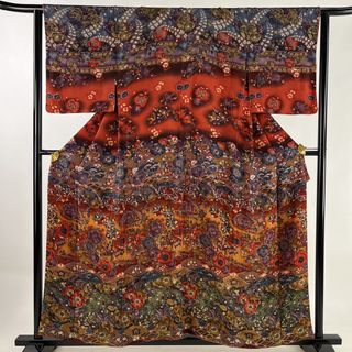 訪問着 身丈156.5cm 裄丈65.5cm 正絹 美品 名品 【中古】(着物)