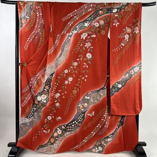 振袖 身丈165cm 裄丈67.5cm 正絹 名品 【中古】(着物)