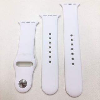 アップルウォッチ(Apple Watch)の純正品 Apple 未使用 スポーツバンド 40mm 白 アップルウォッチ(その他)