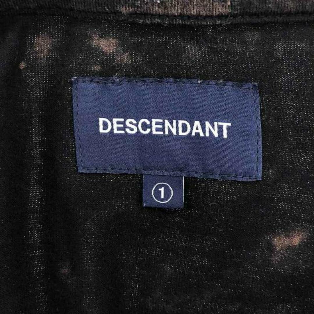 DESCENDANT(ディセンダント)のDESCENDANT / ディセンダント | CACHALOT BLEACH LS タイダイ ブリーチ加工 カットソー 長袖Tシャツ | 1 | ブラック | メンズ メンズのトップス(Tシャツ/カットソー(七分/長袖))の商品写真