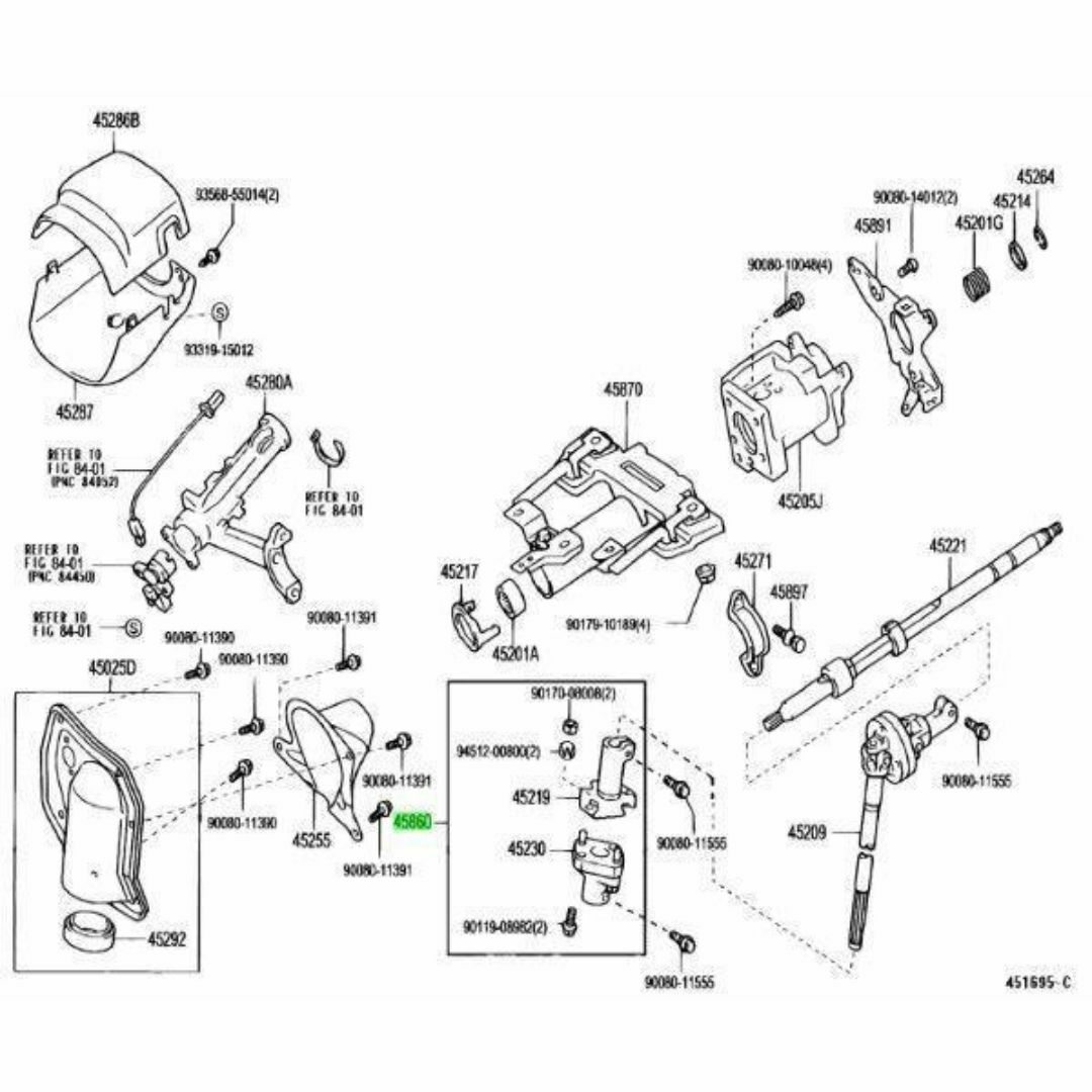 トヨタ(トヨタ)のトヨタ タンドラ 4ランナー  ステアリングインタミディエイト シャフト NO2 自動車/バイクの自動車(車種別パーツ)の商品写真