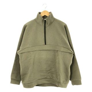 グラフペーパー(Graphpaper)のGraphpaper / グラフペーパー | Military Jersey Half Zip Pullover / ミリタリー ハーフジップ プルオーバー | 2 | グリーン | メンズ(スウェット)