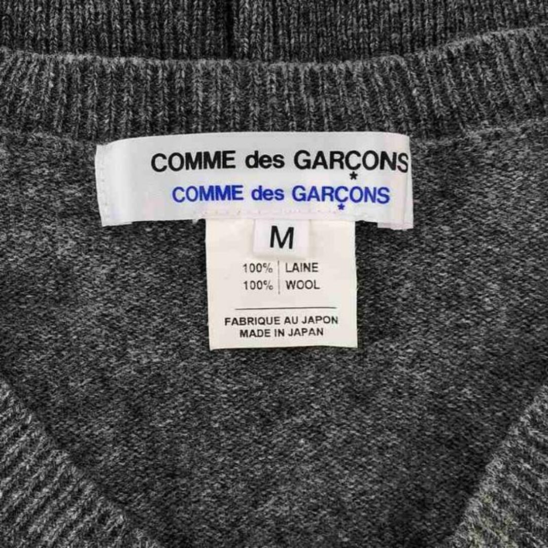 COMME des GARCONS COMME des GARCONS(コムデギャルソンコムデギャルソン)の【美品】  COMME des GARCONS COMME des GARCONS / コムコム | シェルボタン ニット カーディガン | M | グレー | レディース レディースのトップス(カーディガン)の商品写真