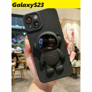 ギャラクシー(Galaxy)のGalaxyS23 宇宙飛行士ホルダー付き　スタンド　可愛い(Androidケース)