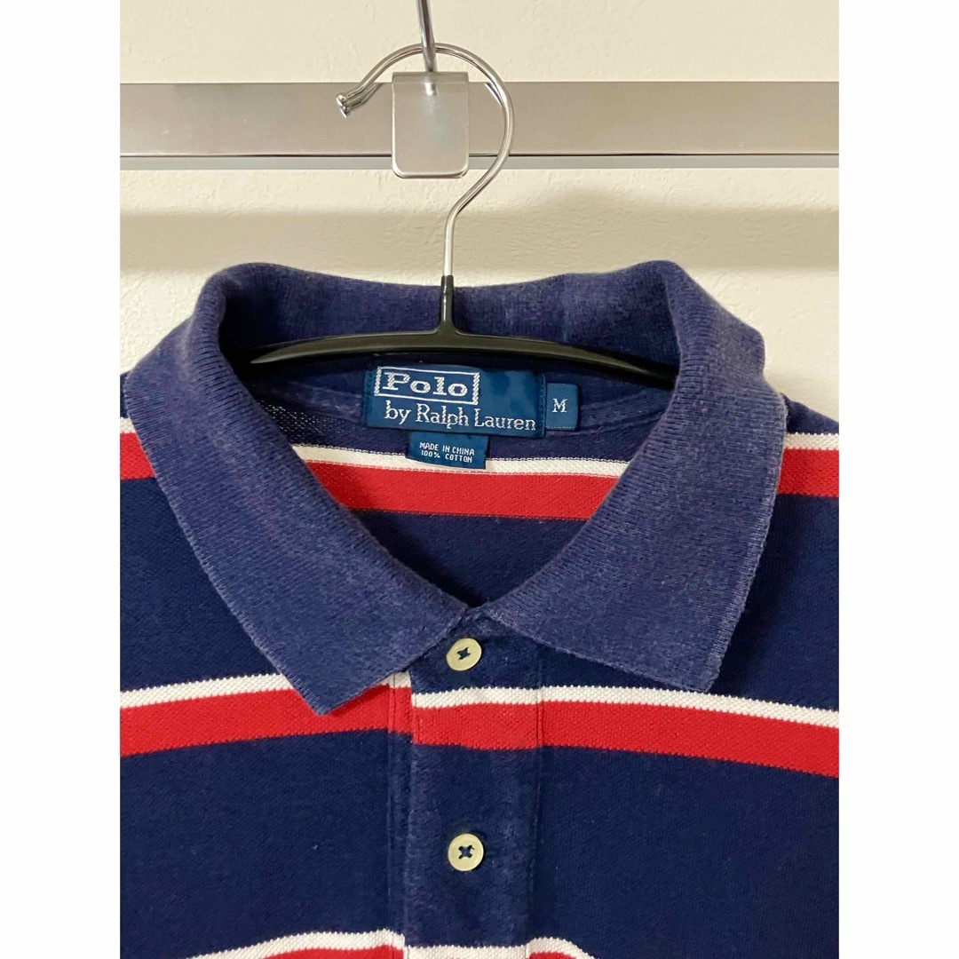 POLO RALPH LAUREN(ポロラルフローレン)のPOLO RALPH LAUREN ポロシャツ M ネイビー 胸ポニー刺繍 半袖 メンズのトップス(ポロシャツ)の商品写真