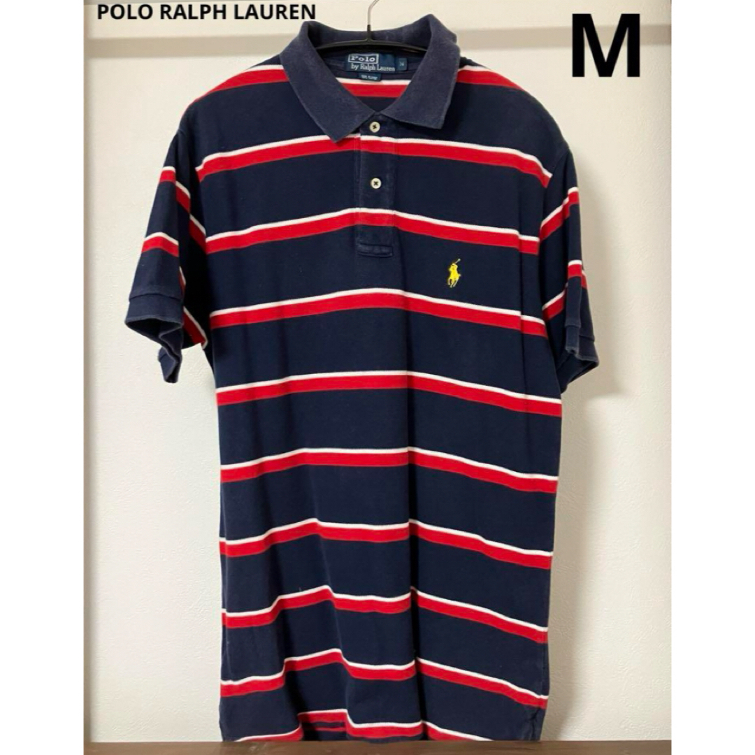 POLO RALPH LAUREN(ポロラルフローレン)のPOLO RALPH LAUREN ポロシャツ M ネイビー 胸ポニー刺繍 半袖 メンズのトップス(ポロシャツ)の商品写真