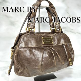 MARC BY MARC JACOBS - MARC BY MARC JACOBS ハンドバッグ　肩掛け　レザー　ブラウン