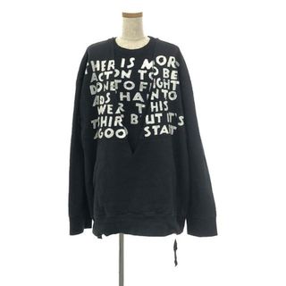 MM6 Maison Margiela / エムエムシックスメゾンマルジェラ | 2019SS | Sweat shirt with top レイヤード トレーナー | XS | ブラック | レディース(トレーナー/スウェット)