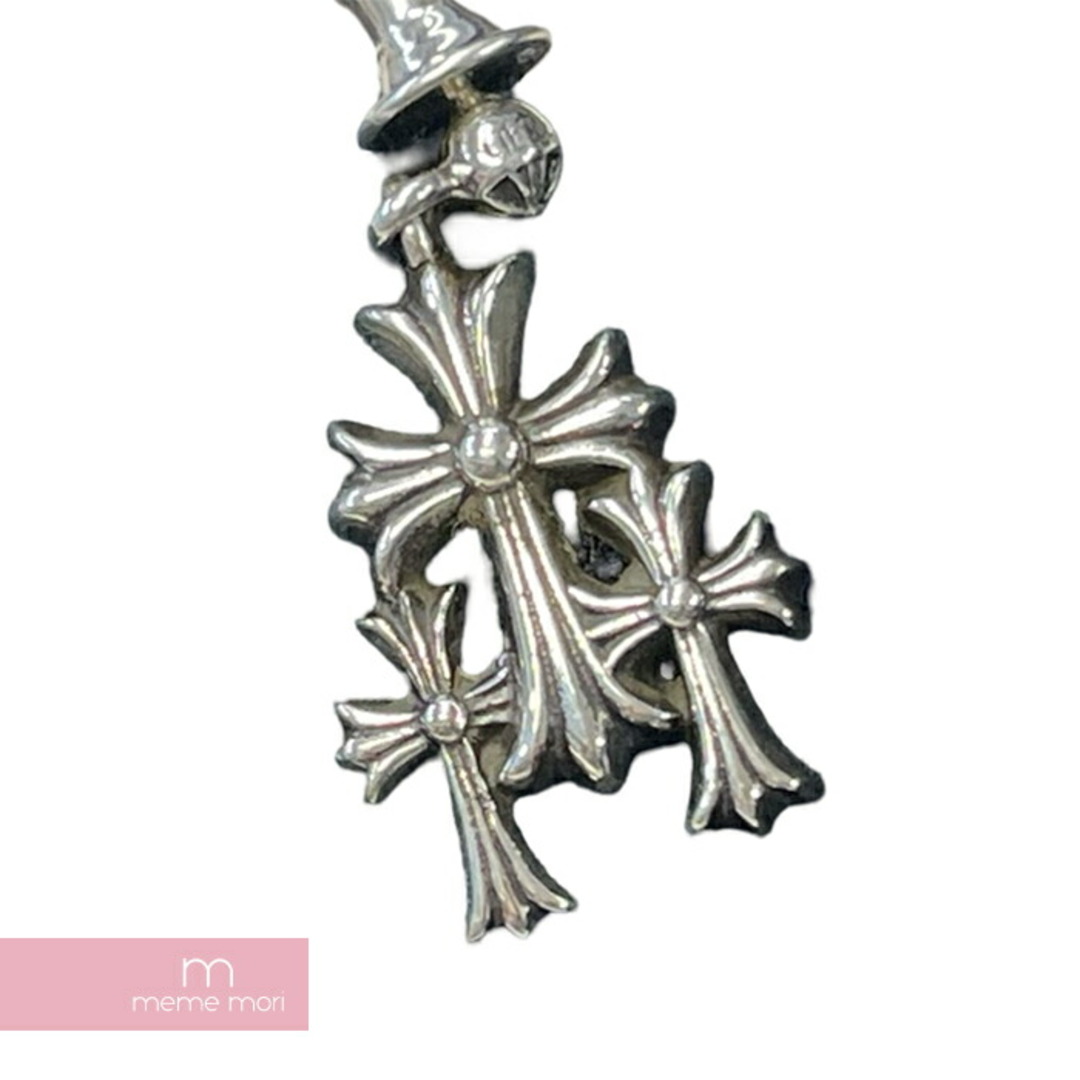 Chrome Hearts(クロムハーツ)のCHROME HEARTS 3 Cemetery Cross Earring クロムハーツ 3セメタリークロスイヤリング フープ ピアス イヤリング シルバー925 シルバー 【240423】【新古品】【me04】 メンズのアクセサリー(ピアス(両耳用))の商品写真