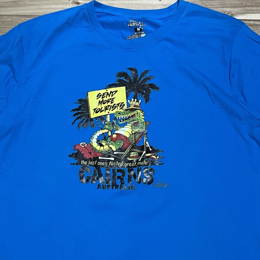 HOXLEY 半袖Tシャツ ワニ キャラクター プリント オーストラリア M メンズのトップス(Tシャツ/カットソー(半袖/袖なし))の商品写真