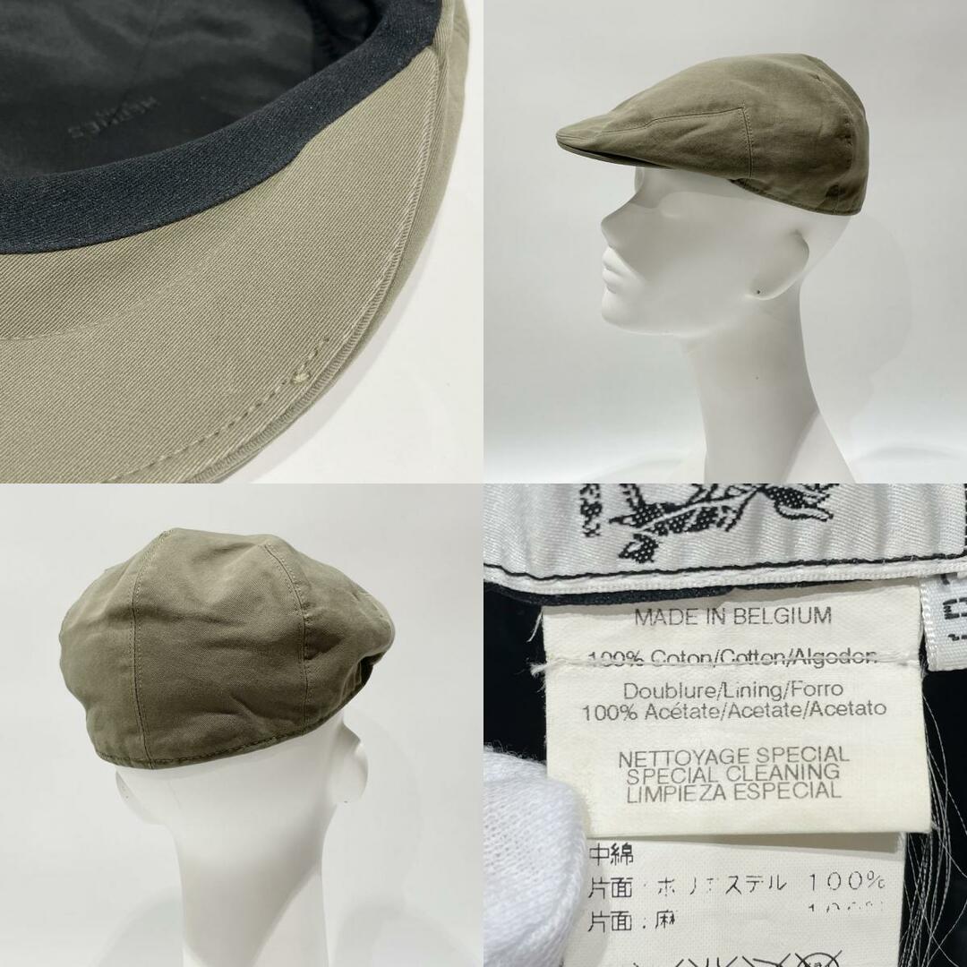 Hermes(エルメス)のHERMES ハンチング 無地 シンプル 59 コットン レディースの帽子(ハンチング/ベレー帽)の商品写真