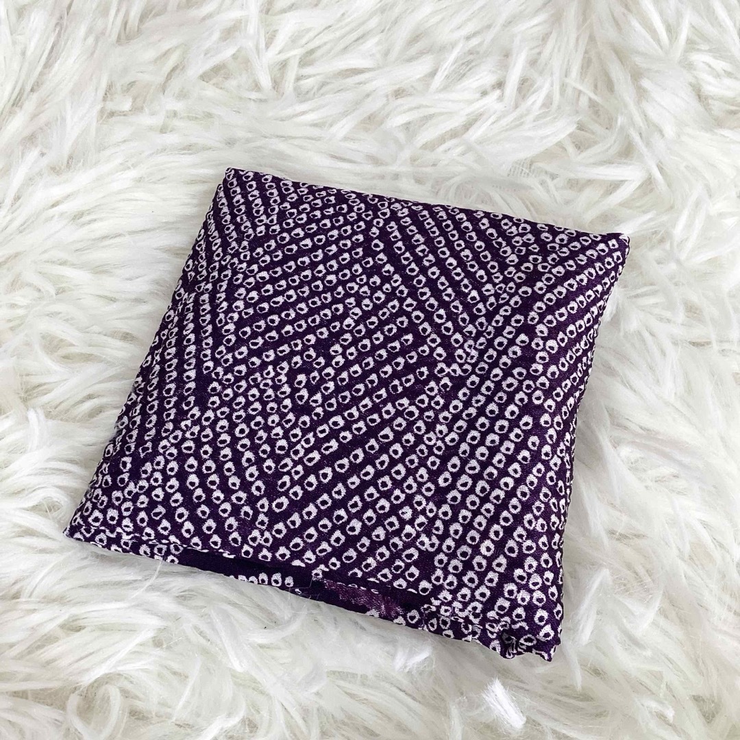 サニタリーケース 和柄 着物リメイク 紫 パープル S3997 ハンドメイドのファッション小物(その他)の商品写真