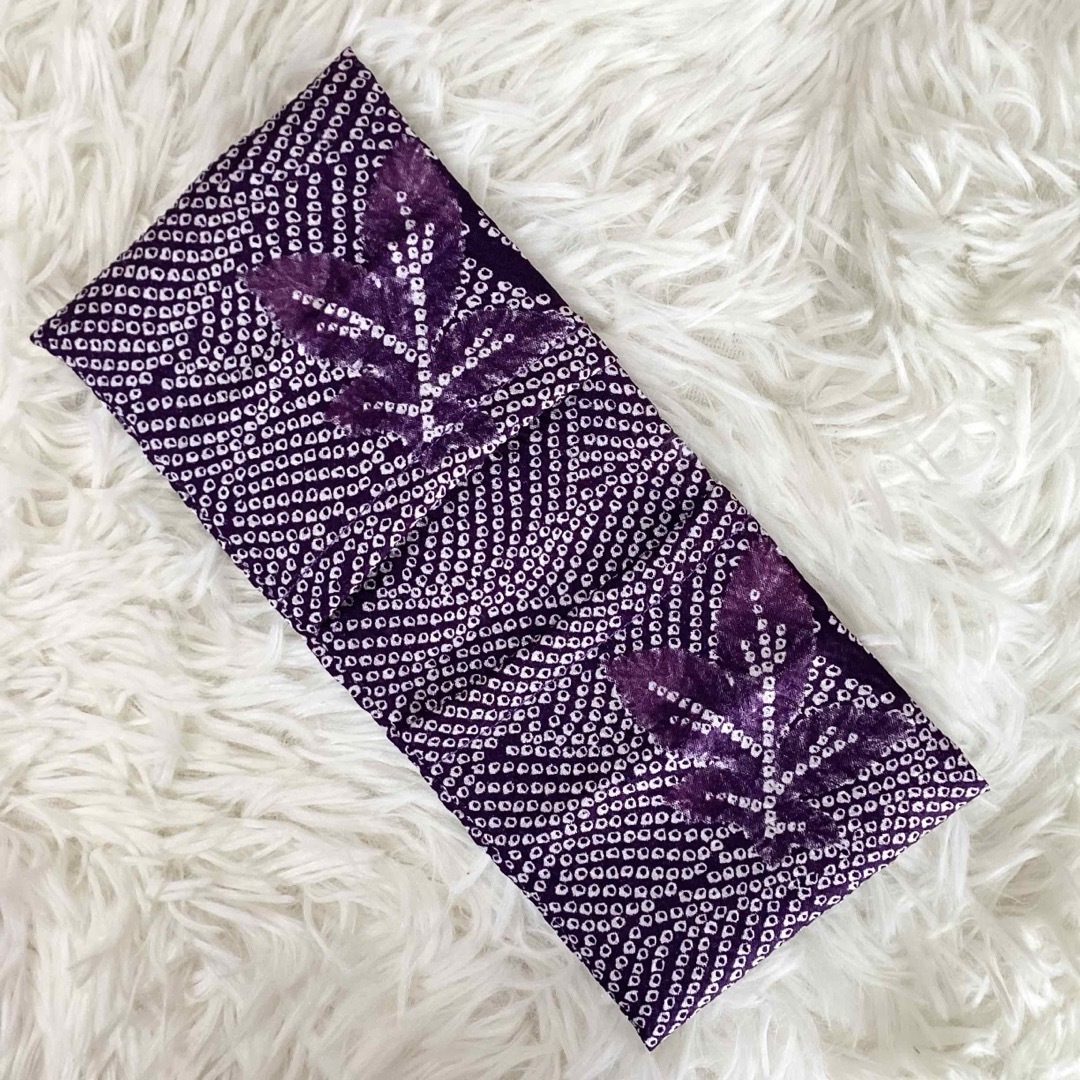 サニタリーケース 和柄 着物リメイク 紫 パープル S3997 ハンドメイドのファッション小物(その他)の商品写真