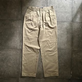 ラルフローレン(Ralph Lauren)の90s ラルフローレン ポロチノ ベージュ 33W ツータック入り(チノパン)