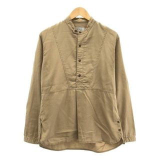 nonnative / ノンネイティブ | WANDERER SHIRT コットン シルク バンドカラー プルオーバーシャツ | 1 | ベージュ | メンズ