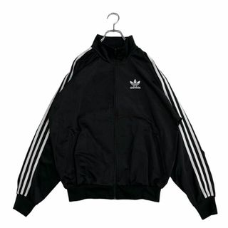 アディダス(adidas)の7356 美品 adidasトラックジャケット 90s ブラック×ホワイト L～(ジャージ)