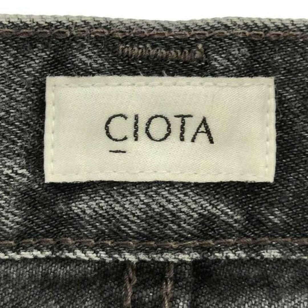 CIOTA / シオタ | ブラック スビンコットン 13.5oz ストレートデニムパンツ | 32 | ブラック | メンズ メンズのパンツ(その他)の商品写真