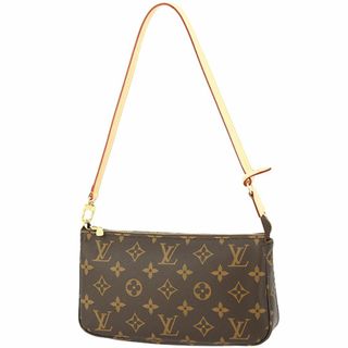 ルイヴィトン(LOUIS VUITTON)のルイヴィトン ポシェットアクセソワール ショルダーバッグ モノグラム ヌメ革 ブラウン ゴールド レディース 新品 5701(ショルダーバッグ)