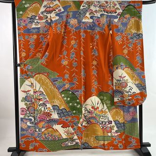 振袖 身丈160cm 裄丈66cm 正絹 秀品 【中古】(着物)