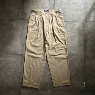 ラルフローレン(Ralph Lauren)の90s ラルフローレン チノパン ポロチノ ベージュ 31W ツータック入り(チノパン)