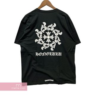 クロムハーツ(Chrome Hearts)のCHROME HEARTS Honolulu Back Cross Tee クロムハーツ ホノルルバッククロスTシャツ 半袖カットソー ホノルル限定 ハワイ ポケT バックプリント ブラック サイズM 【240423】【新古品】【me04】(Tシャツ/カットソー(半袖/袖なし))